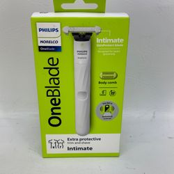 New Philips Norelco OneBlade Intimate QP1924/70 Rechargeable Body Groomer