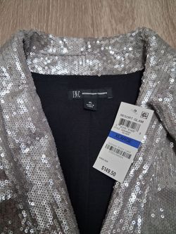INC Silver Blazer New With Tag