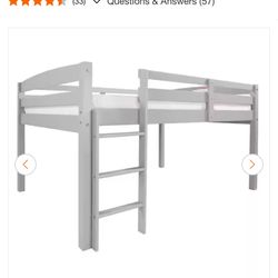 Tribeca Grey Twin Size Junior Loft Bed