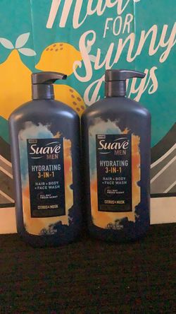 Suave Men Hydrating 3-in-1 Body Wash 2-Pack