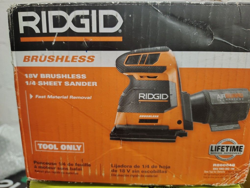 Ridgid Brushless Sheet Sander