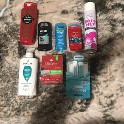Body Wash Shampoo Deodorant Shavers
