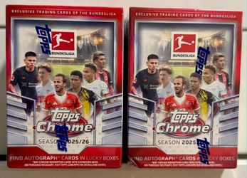 Topps Chrome Bundesliga 2025/26 Soccer Trading Card Boxes