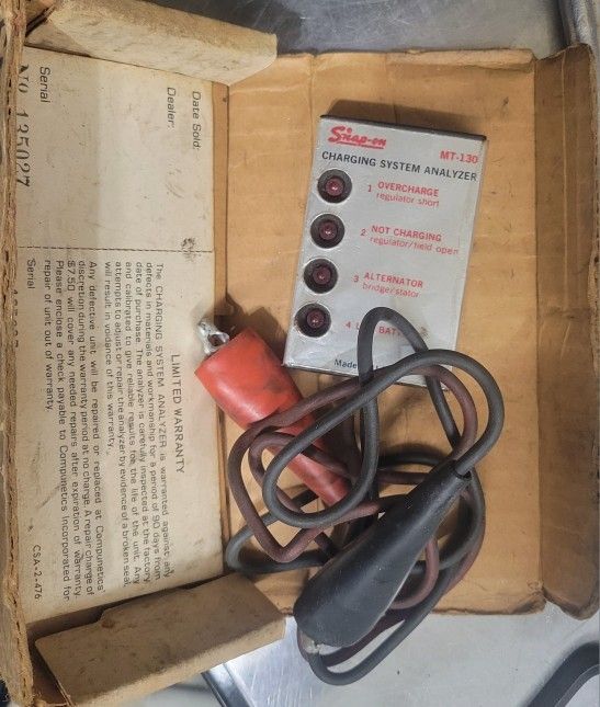 Vintage Snap On Analyzer
