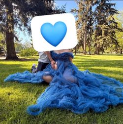 Vestidos de maternidad con hombros descubiertos Vestido de sesión de fotos