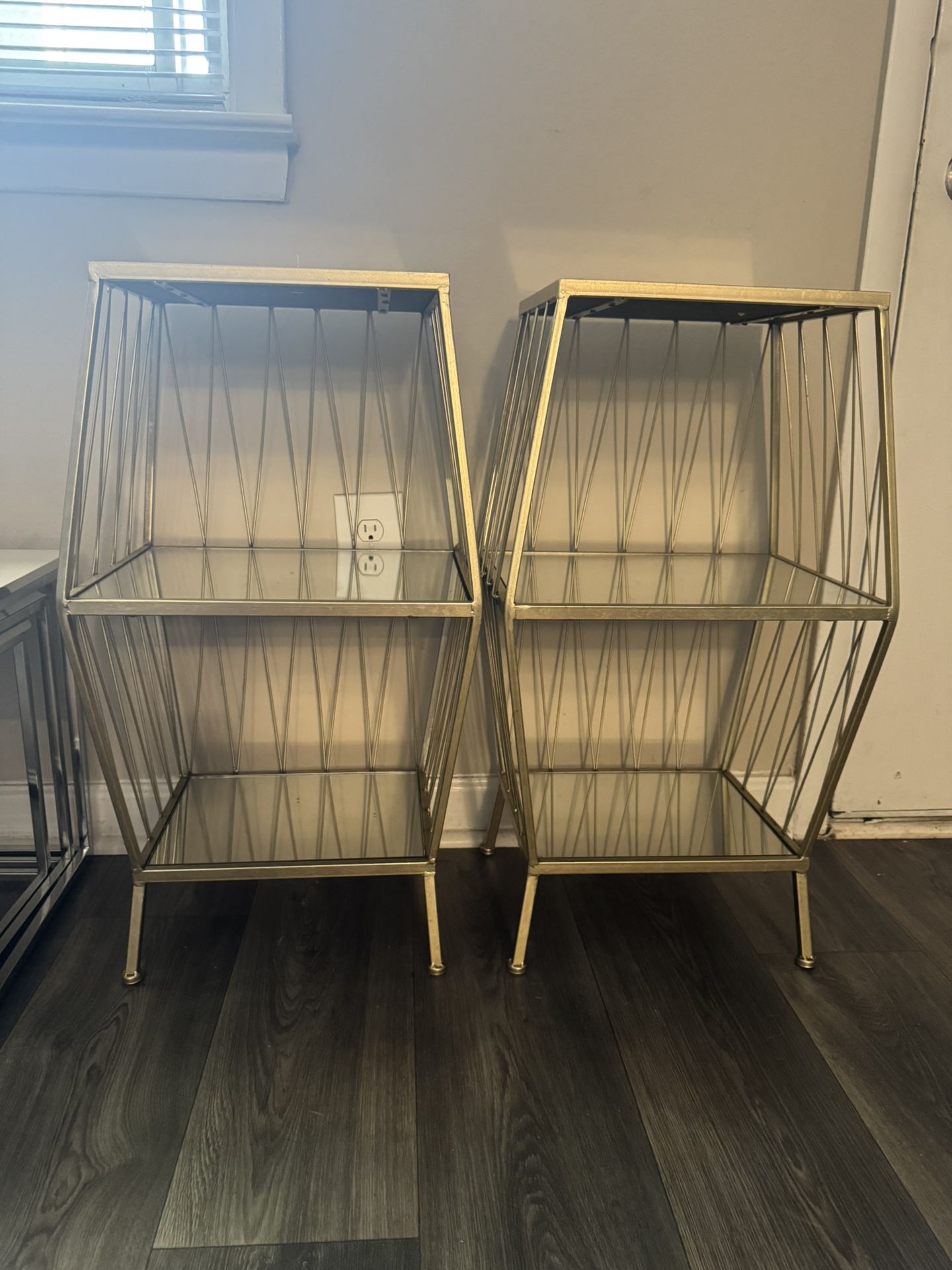 Gold Metal Mirror End Tables YES, It Is Still Available