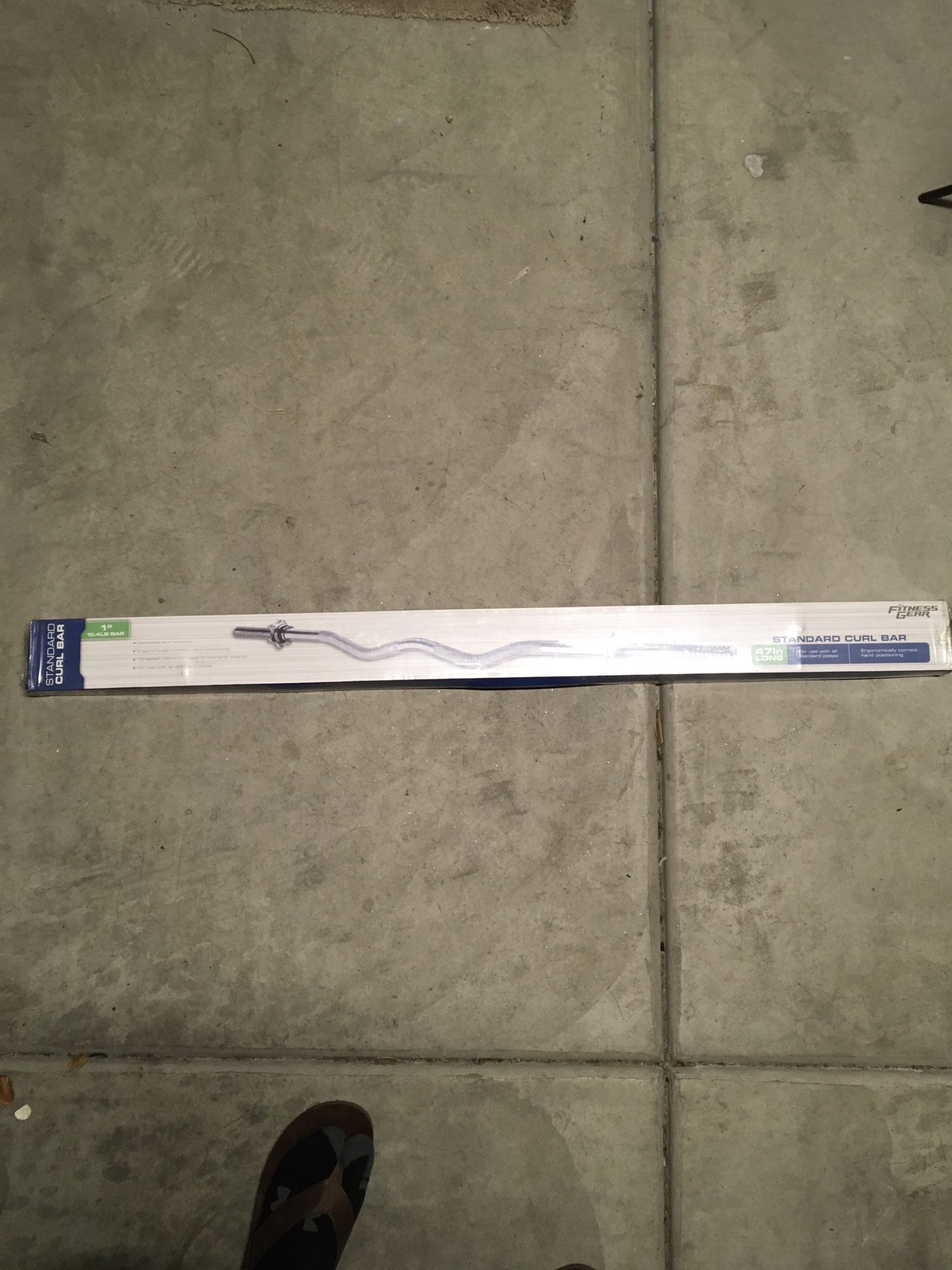 75 lbs weights and brand new curl bar