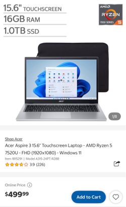 NEW IN BOX Aspire 3 15 laptop