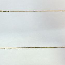 20” 14K Gold Box Chain 