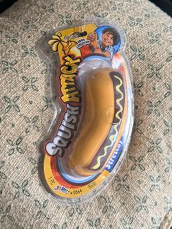 JA-RU Stretchy Dog Supreme - Squishy Hot Dog Toy (1 Pack) Stretchy 5564-1A Food Themed Squishies, Sand Filled Stress Toy, Hot Dog Party Favors, Goodie