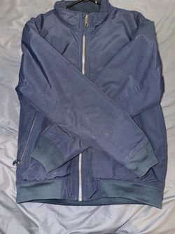 Navy Blue Bomber Jacket