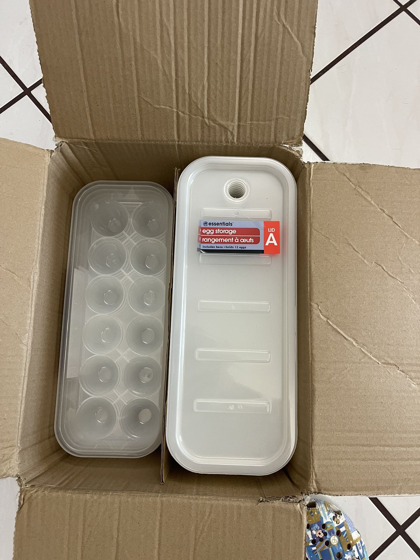 Case Of 24 Hard Plastic Egg Containers(comes With Lids)