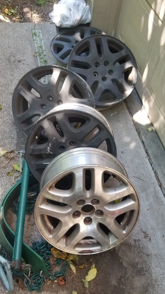 16" Subaru Legacy Outback rims alloy wheels 16 inch Peel coated black