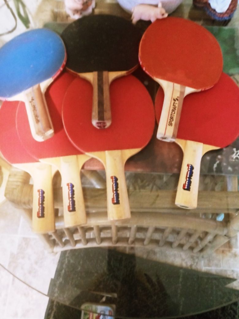 Sport craft and harvard vintage ping pong rackets and more!