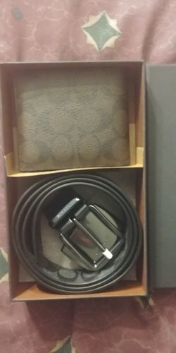 COACH wallet and belt for men NEW