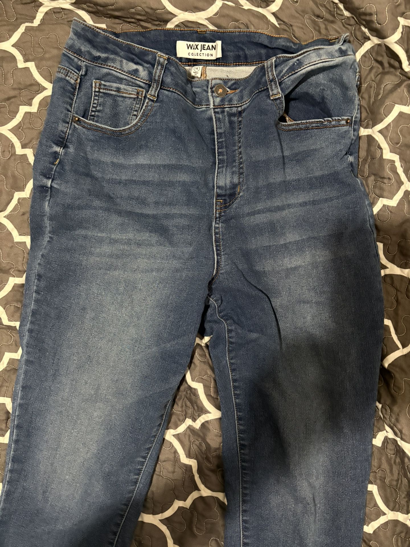 Women High Waisted Skinny Jeans Size 14