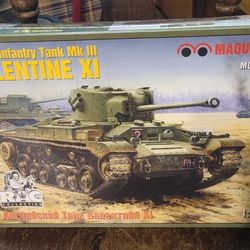 New Maquette British Infantry Tank Mk III Valentine XI Model Kit MQ-3553 1:35
