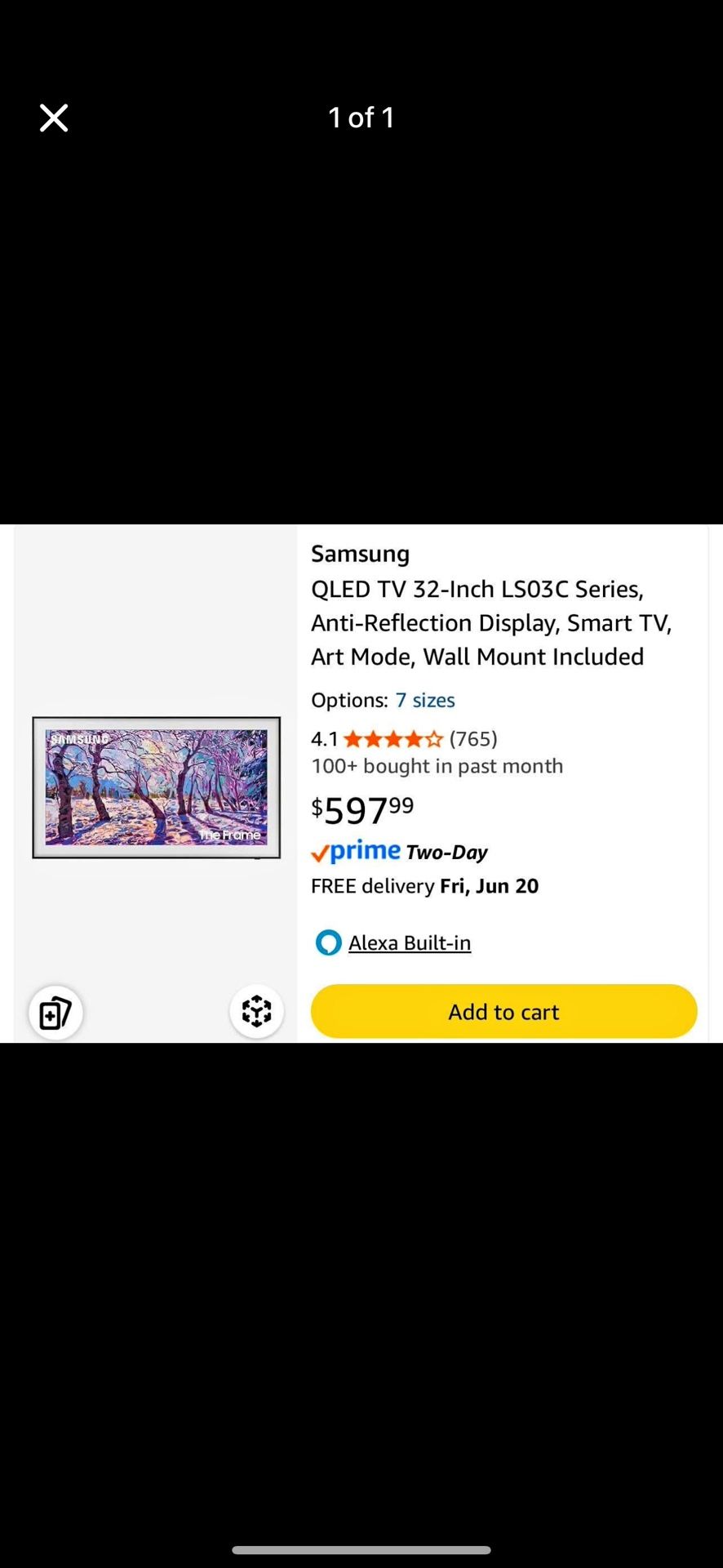 Samsung Frame Qled 32 Inches