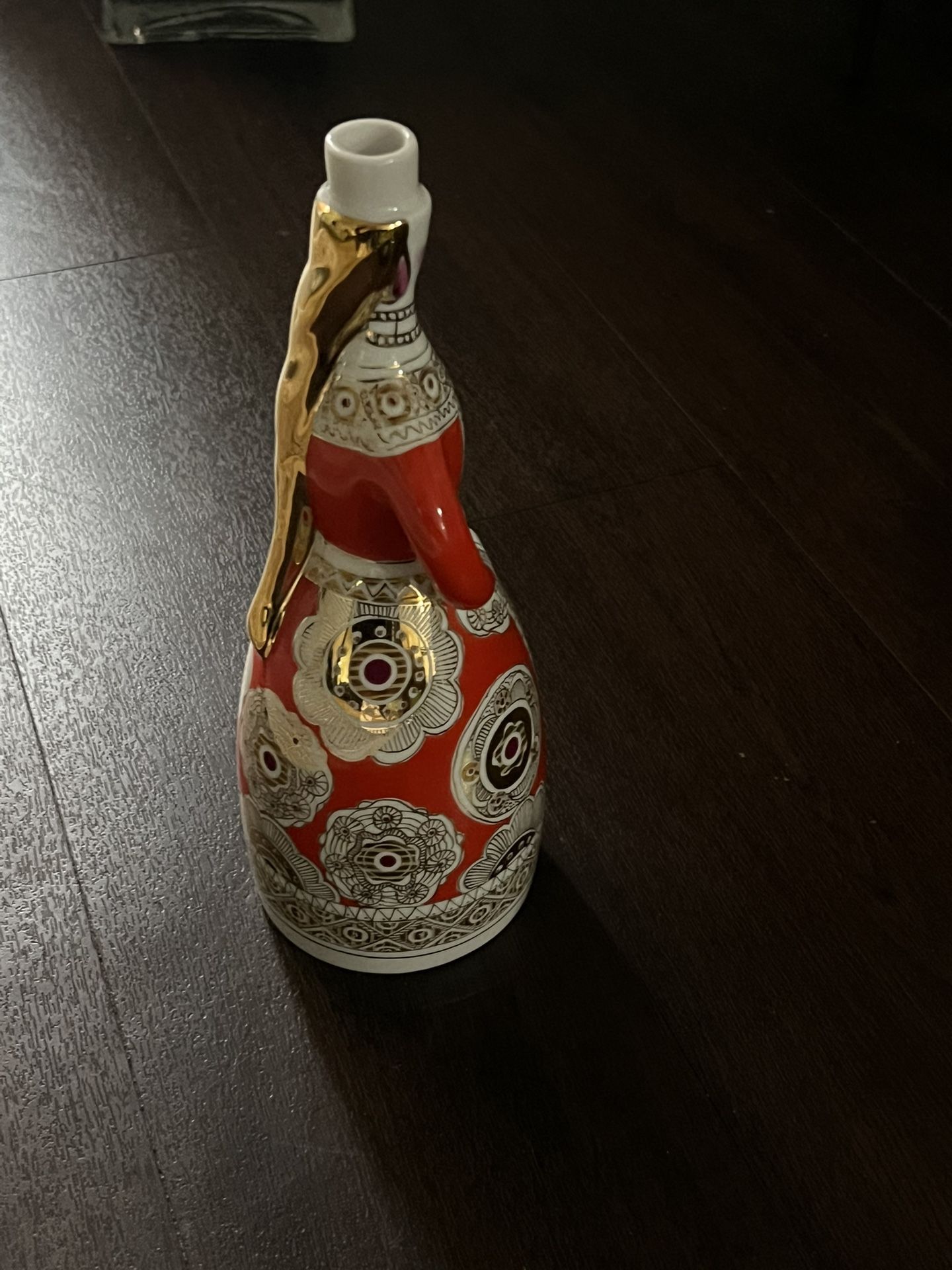 Russian porcelain bottle shaped like a Matryoshka doll