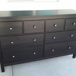 Dresser Drawers Dark Brown  64 W X 20 L X 38 H Inches 