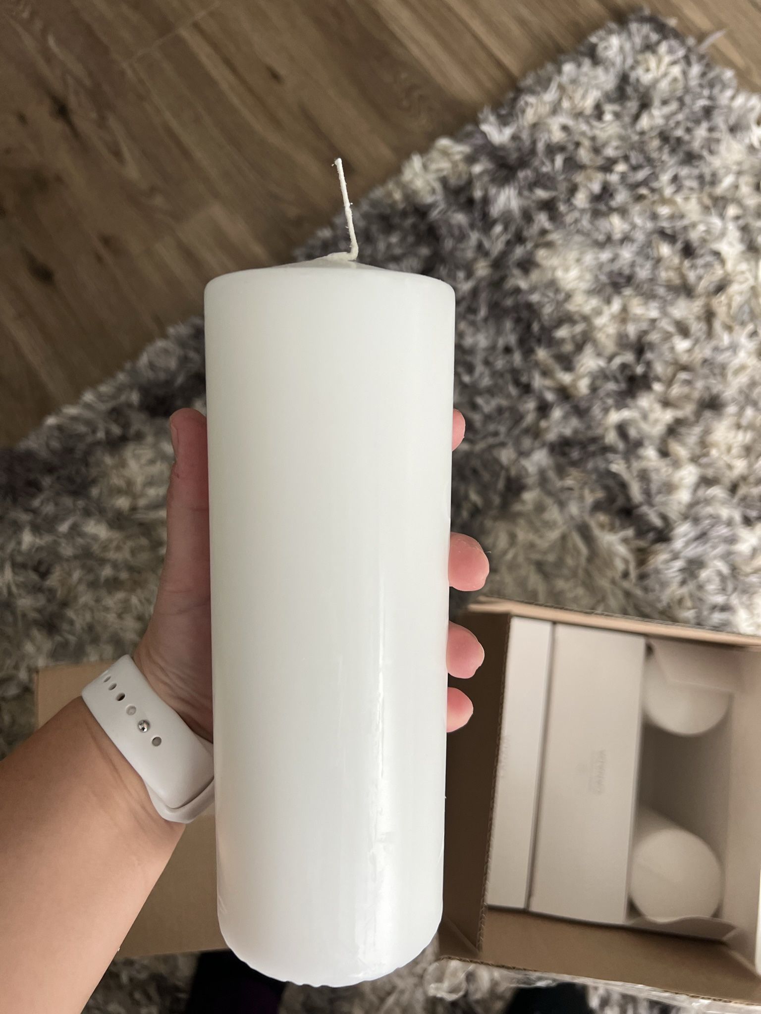 Unused White Pillar Candles 3x8 (24 Total)