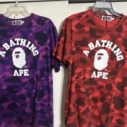 Brand New Bape College Tee’s size L
