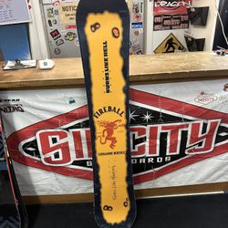 fireball 158 Snowboard Certified With Warranty Located At Sin City Snowboards