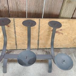 Iron Fireplace Candle Holder