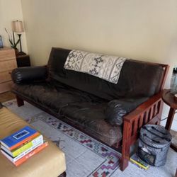 Leather Futon – Full-Size Bed 