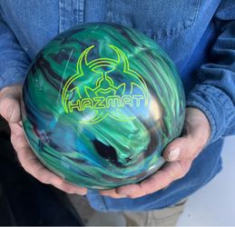 Hammer Hazmat Solid Reactive 16lb Bowling Ball Pre-Drilled Fingertip Grip
