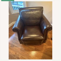 3 Piece Raymour And Flanagan Leather Couch Set