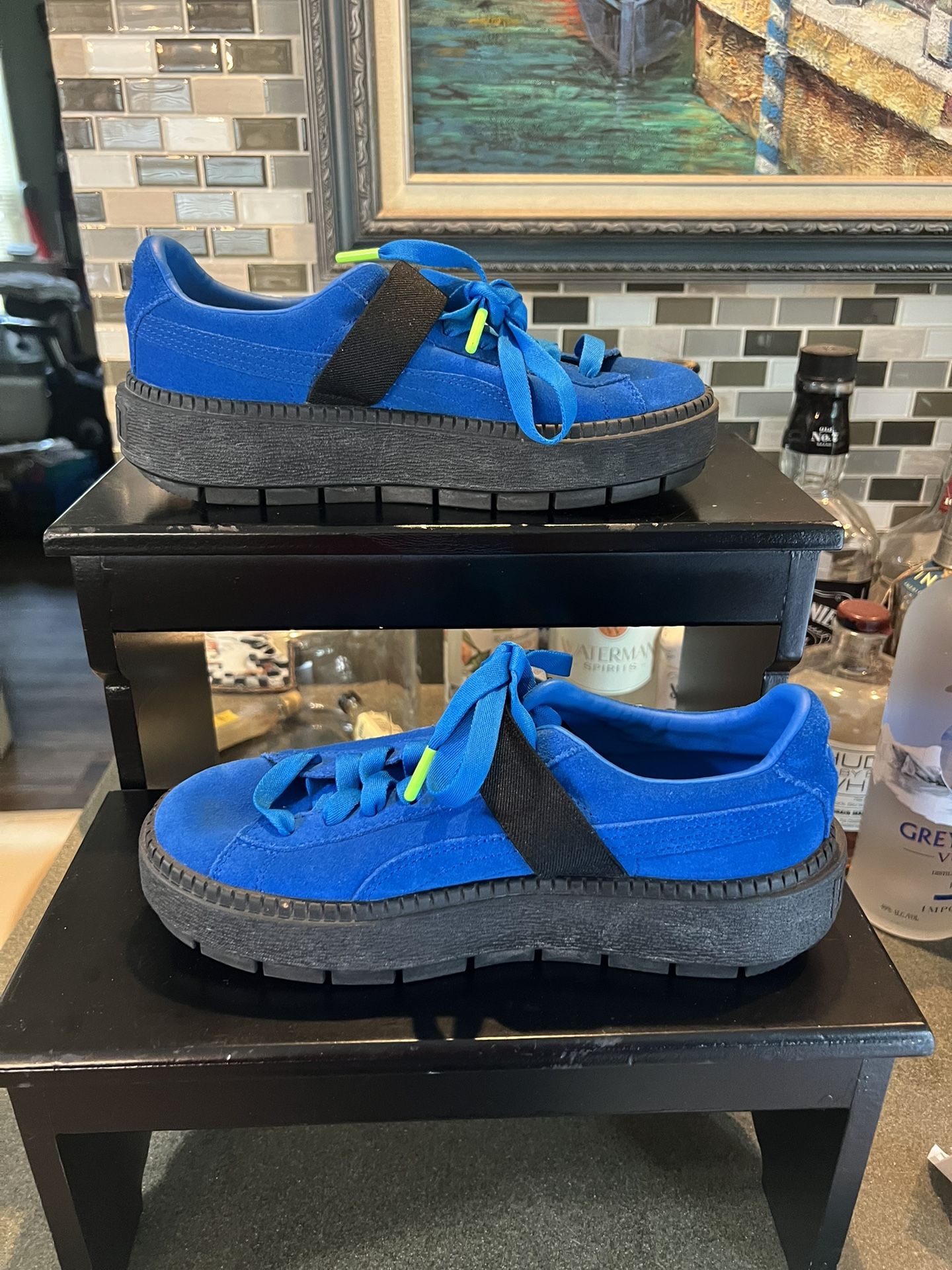 LN PUMA Suede Platform Trace Buckle Woman’s Sneakers