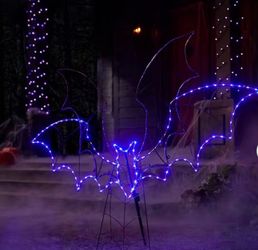4.5-Ft Light-Up Halloween Bat Silhouette