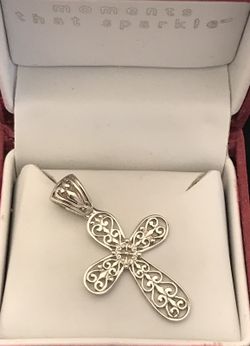 Sterling ornate cross.