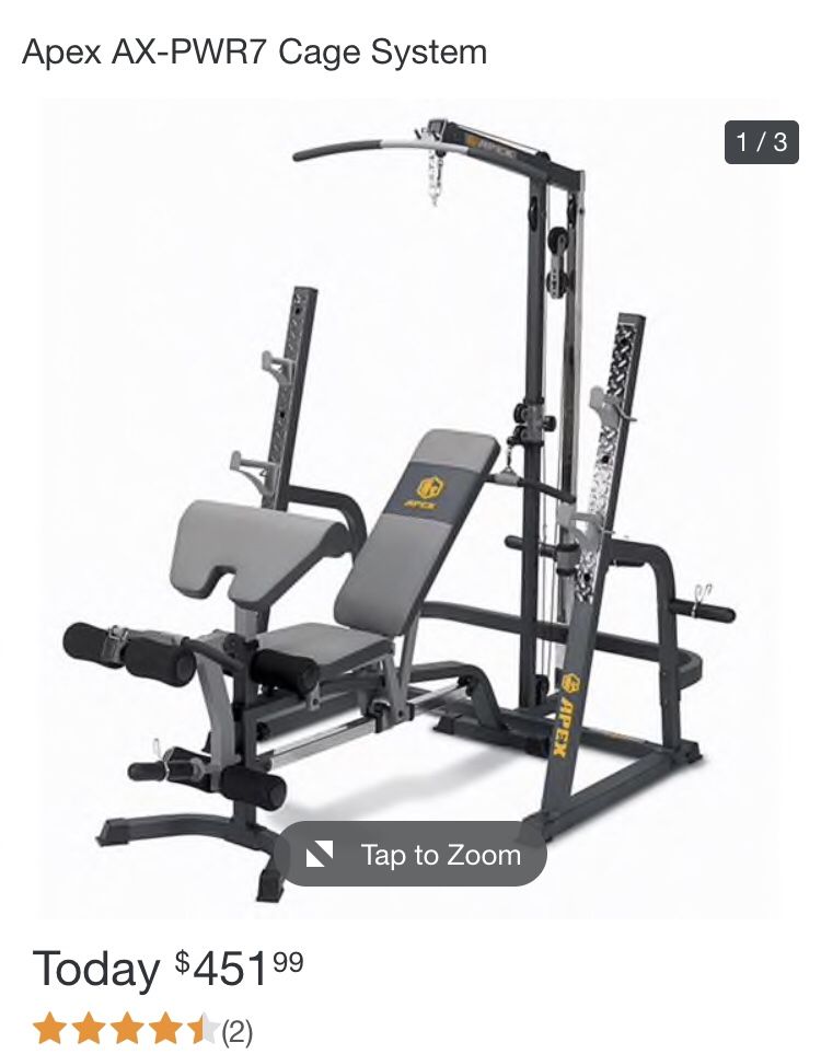 Apex bench 2025 and squat rack