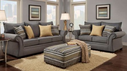 Brand new grey couch and Loveseat set