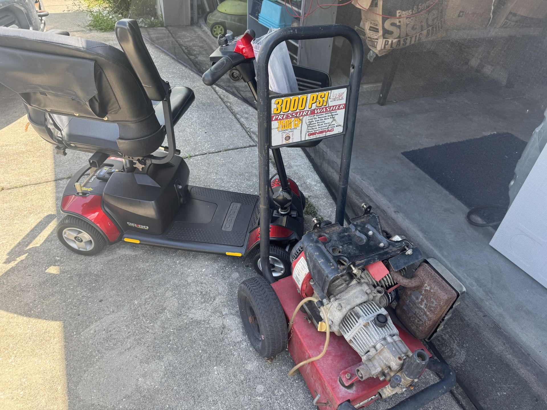 Pressure Washer & Electric Mobile Wheelchair
