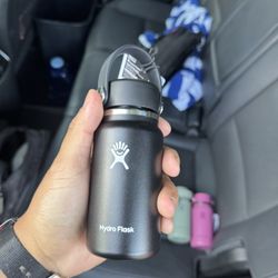 Micro Hydroflask Black 6.7 Oz 