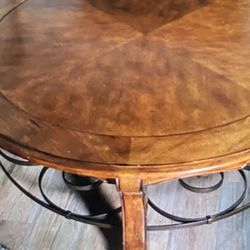 Elegant New Wood Round Table $280