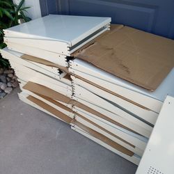 28 pcs Store Metal Shelves 