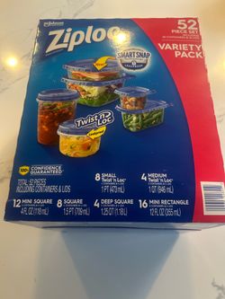 Ziploc plastic containers