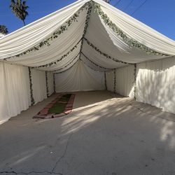 Canopy Whit Draping 