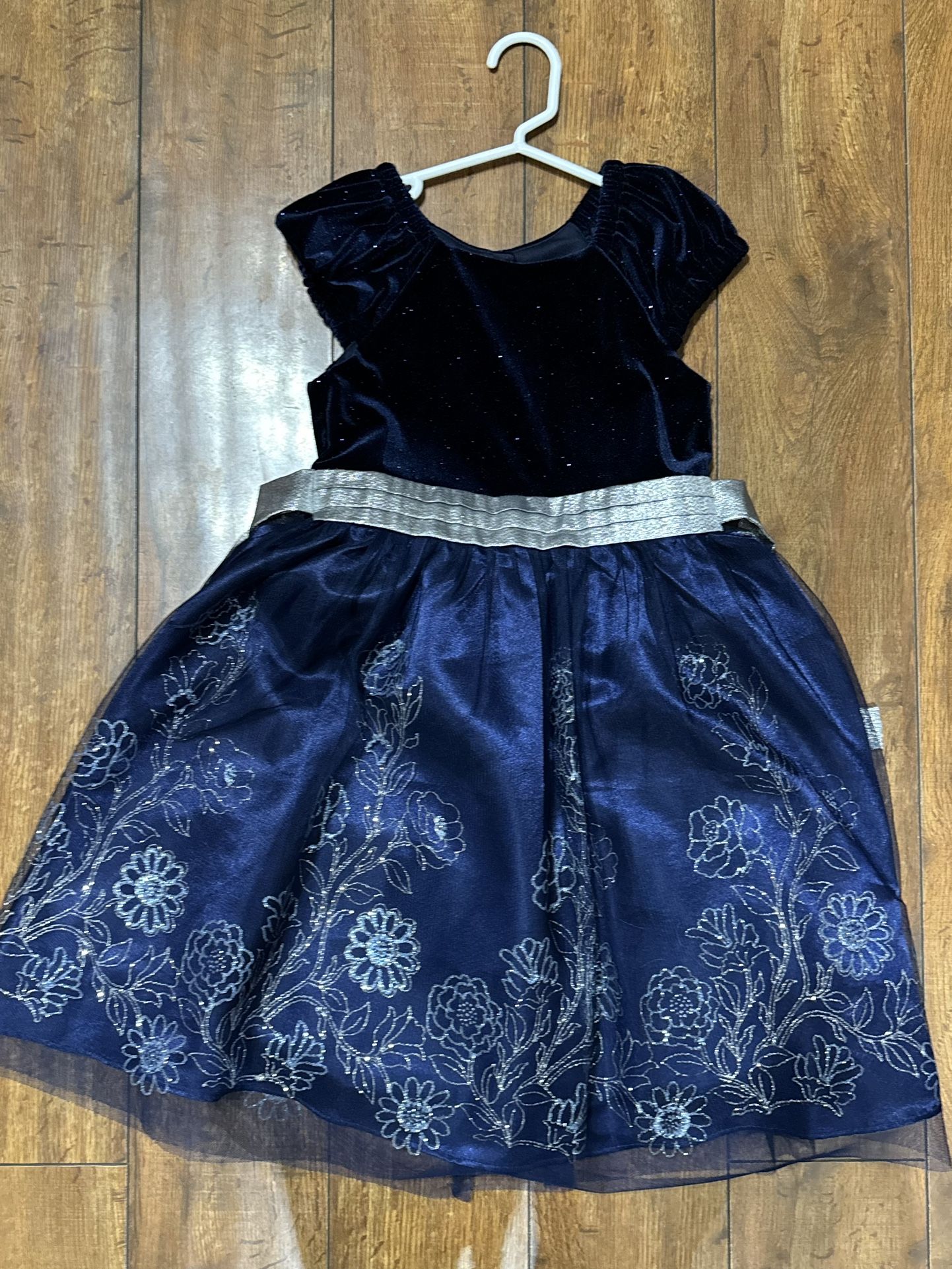 Blue And Black Holiday Dress Size 6
