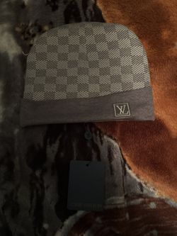 Grey Louis vuitton beanie