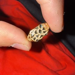 14k Gold Nugget Ring