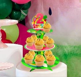 Cocomelon  Cupcake Stand 2nd Birthday
