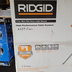 Ridgid 7 In Wet Tile Saw With Stand 