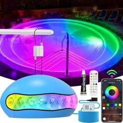 18W Smart RGB Dimmable Underwater Pool Light with APP Control &Timer
