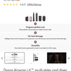 Brand new Dyson Airwrap i.d.™ multi-styler and dryer Straight+Wavy