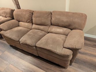 Rocker recliner loveseat and couch with recliners